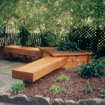 Redwood Bench and Planter, Mill Valley, CA